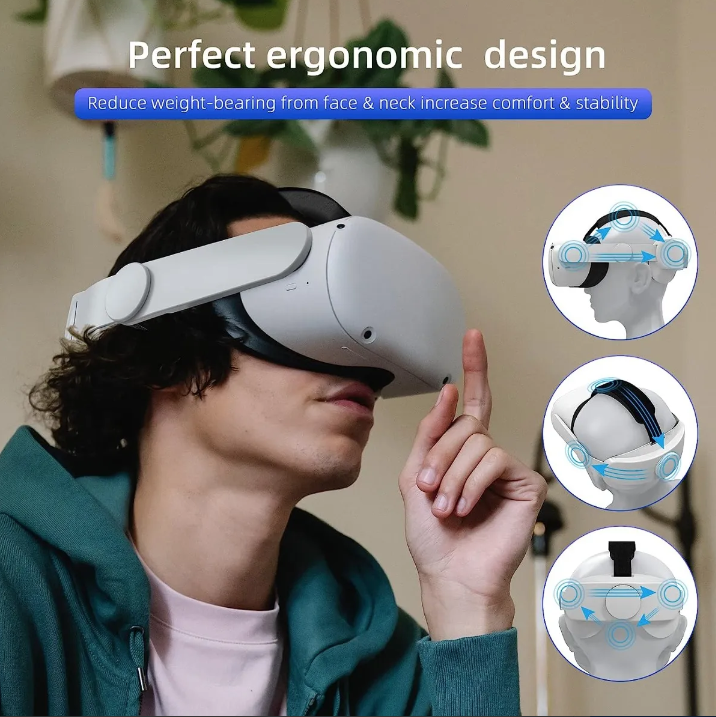 CORREA ELITE CABEZA PARA OCULUS QUEST 2 COMODA AJUSTABLE - 4