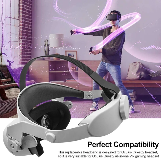 CORREA ELITE CABEZA PARA OCULUS QUEST 2 COMODA AJUSTABLE - 7