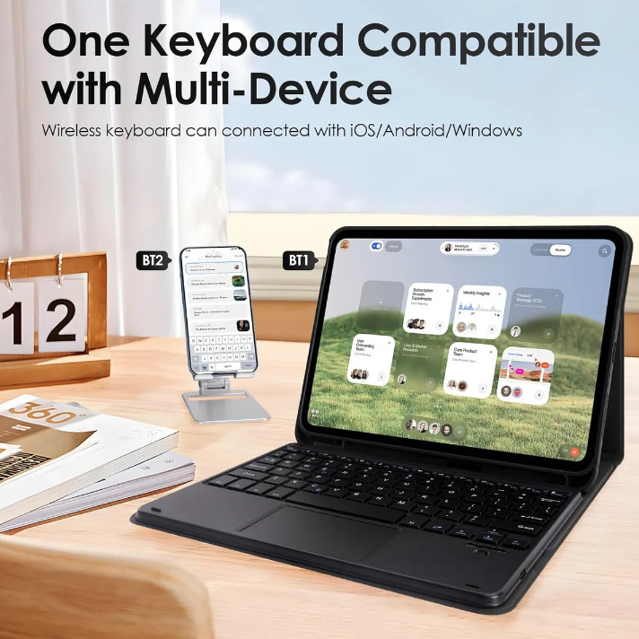 FUNDA CON TECLADO TOUCHPAD PARA IPAD A16 11 GEN (2025) ESPAÑOL - 4