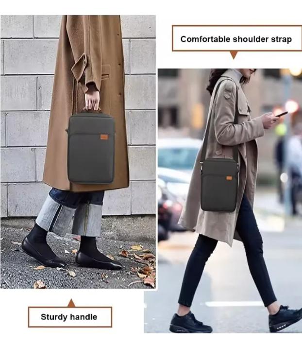 BOLSO DE VIAJE IMPERMEABLE ELEGANTE PARA STARLINK MINI FIRME GRIS OSCURO ELEGANTE - 6