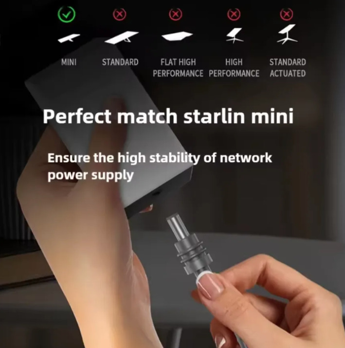 CABLE DE ALIMENTAC 3EN1 DC A TIPO-C PARA STARLINK MINI IP65 GRIS OSCURO AGREGAR A FAVORITOS - 3