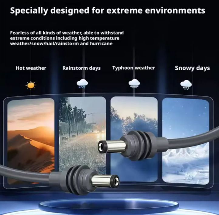 CABLE DE ALIMENTAC 3EN1 DC A TIPO-C PARA STARLINK MINI IP65 GRIS OSCURO AGREGAR A FAVORITOS - 7