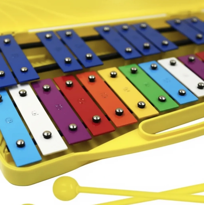 METALOFONO 25 NOTAS CROMATICO DIDACTICO INFANTIL AMARILLO AMARILLO - 2