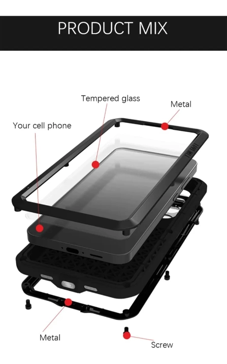 CARCASA ARMADURA BLINDADA LOVE MEI PARA SAMSUNG GALAXY S24 FE - 3