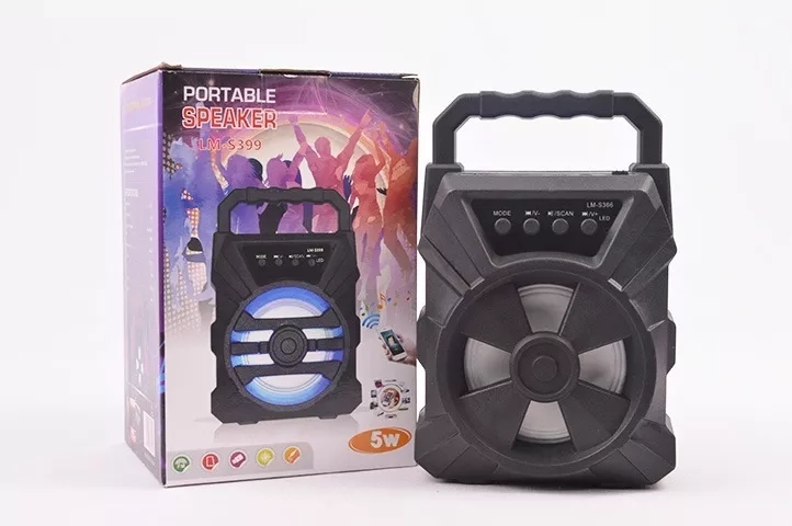 MINI PARLANTE PORTÁTIL BLUETOOTH CON LUCES LED 5W LM-S399 - 3