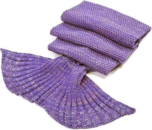 MANTAS COLA DE SIRENA, DE LANA, CÓMODA Y CÁLIDA - 1