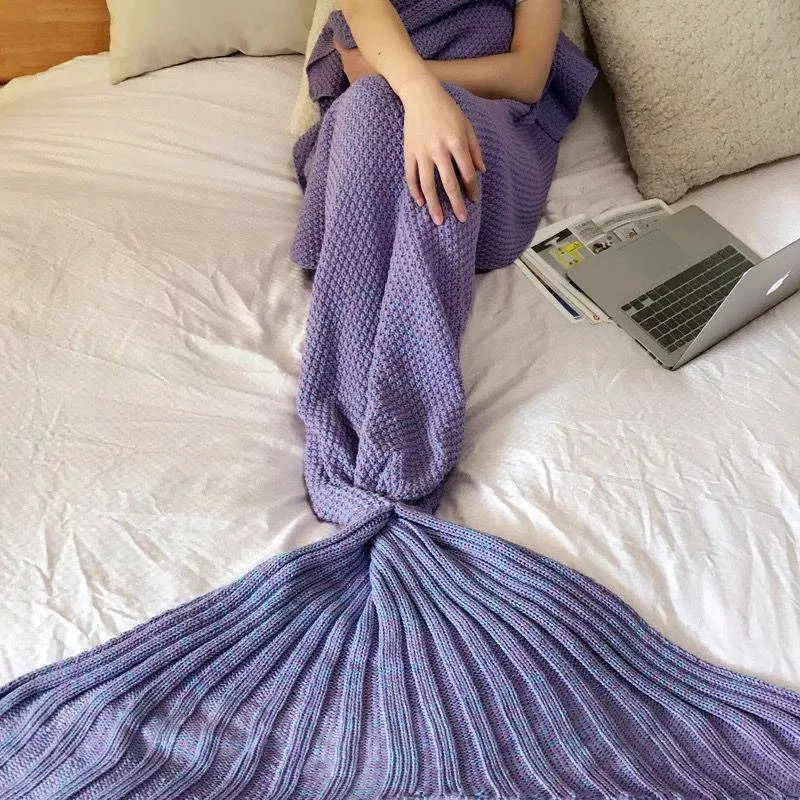 MANTAS COLA DE SIRENA, DE LANA, CÓMODA Y CÁLIDA - 2