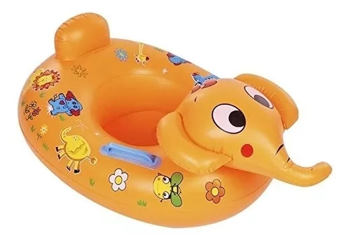 FLOTADOR INFANTIL COLORES VARIEDAD MODELOS 70×55 CM ELEFANTE - 1