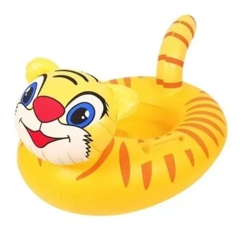 FLOTADOR INFANTIL COLORES VARIEDAD MODELOS 70×55 CM TIGRE - 1