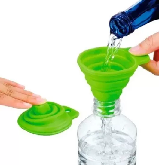PACK 2 EMBUDOS PLEGABLES SILICONA PORTÁTIL MULTIUSO COCINA - 4