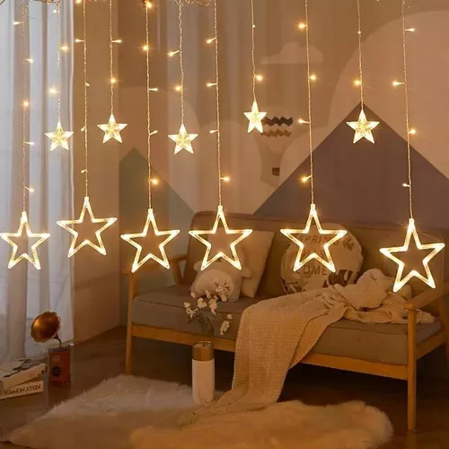 GUIRNALDA LUCES TUTIHOGAR LED NAVIDAD CASCADA ESTRELLAS 3 METROS - 1