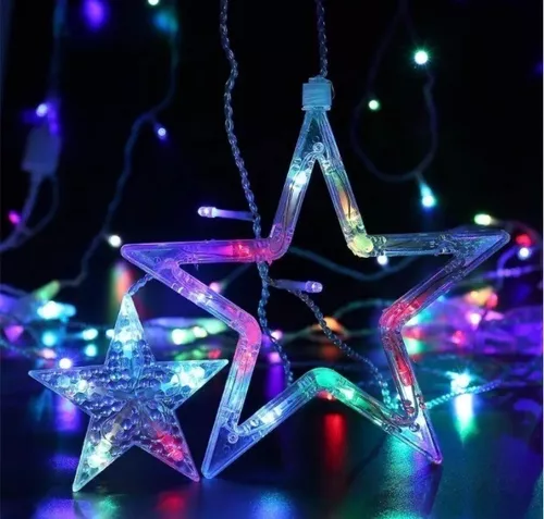 GUIRNALDA LUCES TUTIHOGAR LED NAVIDAD CASCADA ESTRELLAS 3 METROS - 2