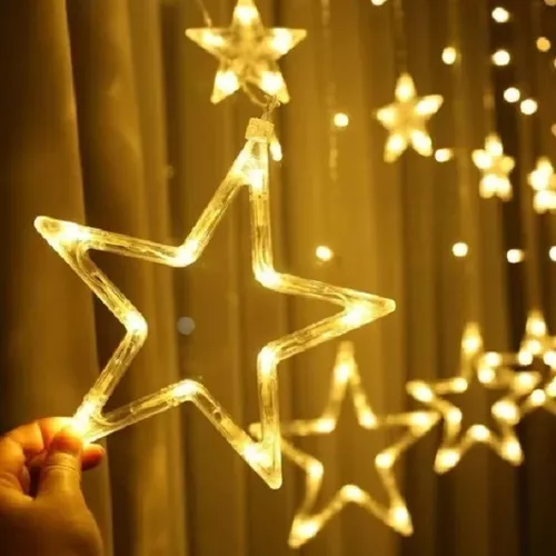 GUIRNALDA LUCES TUTIHOGAR LED NAVIDAD CASCADA ESTRELLAS 3 METROS - 2