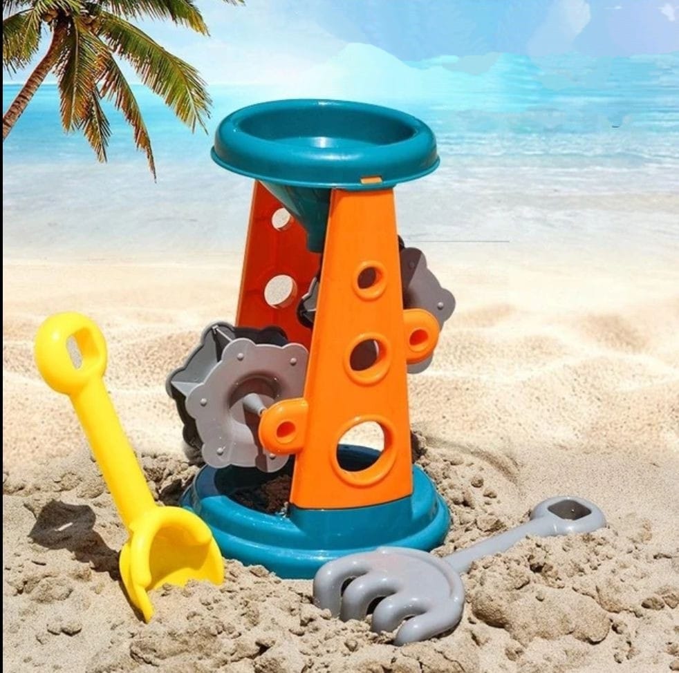 JUEGO PLAYA TUTIHOGAR RELOJ ARENA 5 PIEZAS - 1