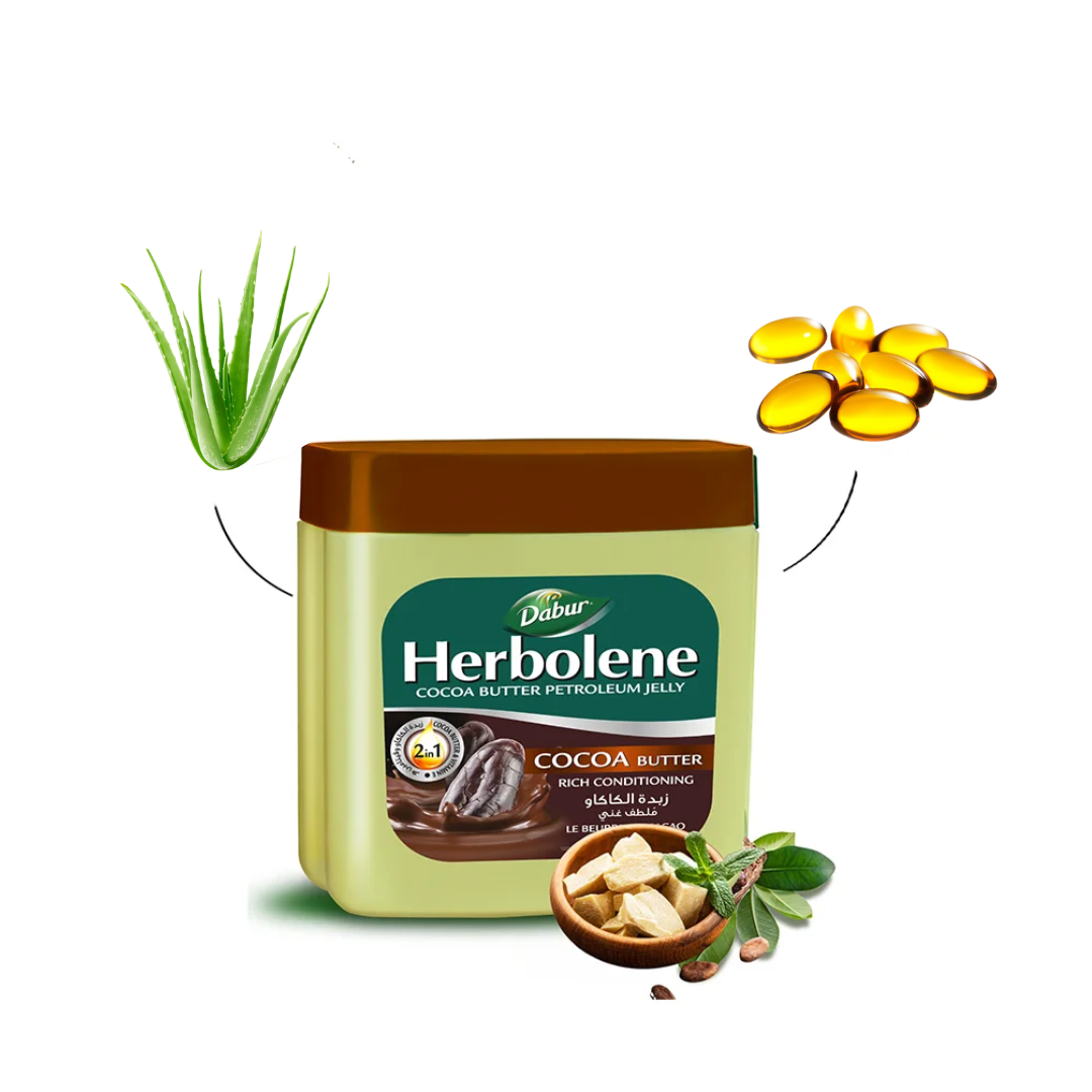 VASELINA 2 EN 1 DABUR AMLA 225 ML HERBOLENE - MANTECA DE COCOA & VITAMINA E - 2