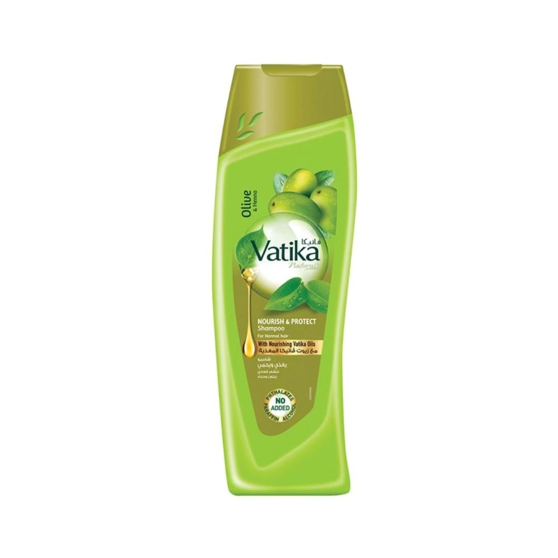 SHAMPOO VATIKA NATURALS OLIVA 400 ML Y HENNA NUTRE Y PROTEGE - 1