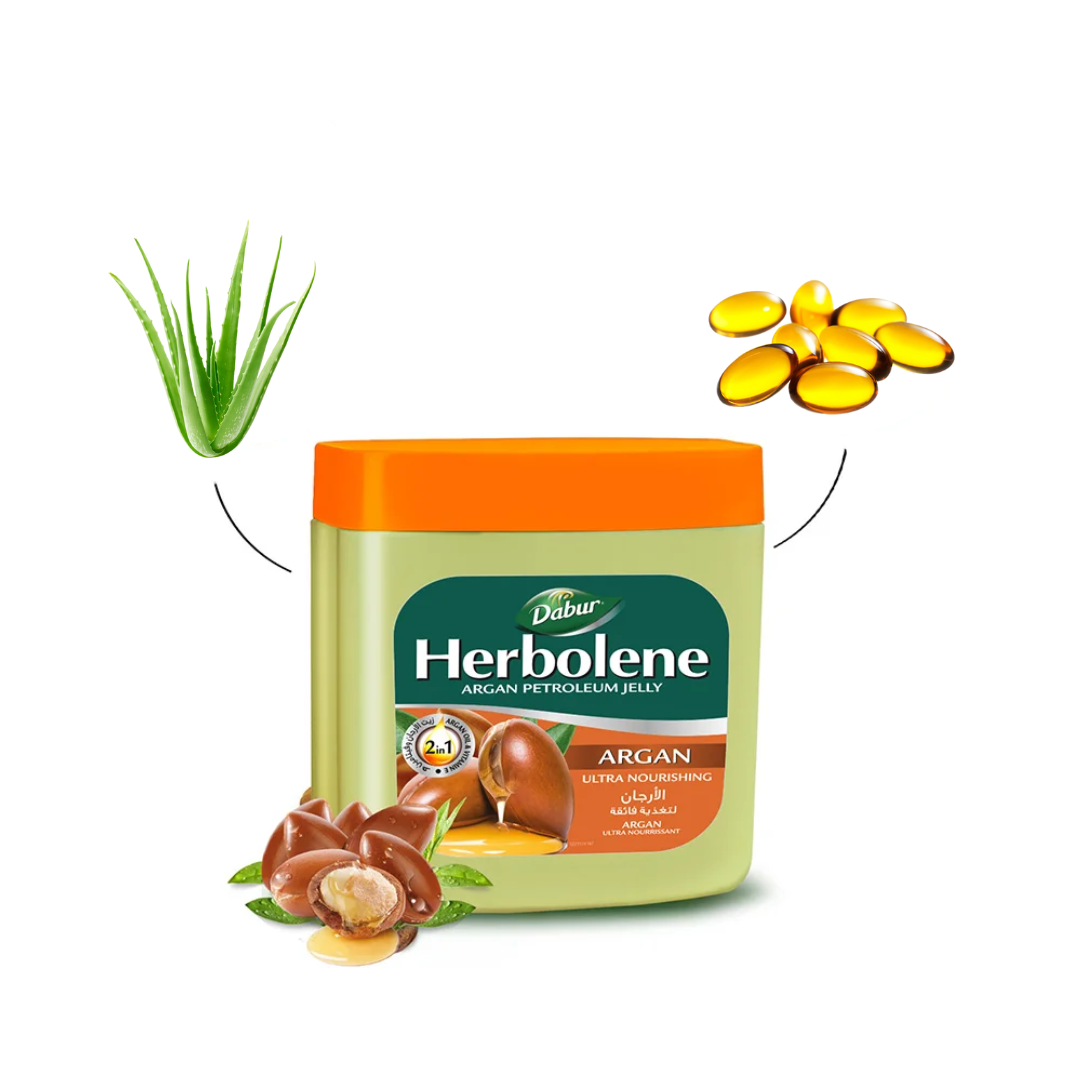 VASELINA 2 EN 1 DABUR AMLA 225 ML HERBOLENE - ACEITE DE ARGÁN & VITAMINA E - 2