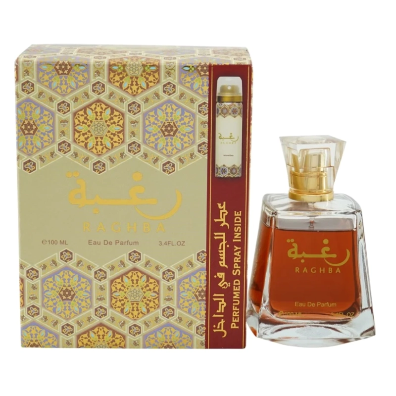 SET PERFUME LATTAFA RAGHBA UNISEX EDP 100 ML + DEO 50 ML - 1