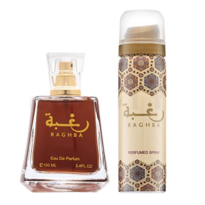 SET PERFUME LATTAFA RAGHBA UNISEX EDP 100 ML + DEO 50 ML - 2