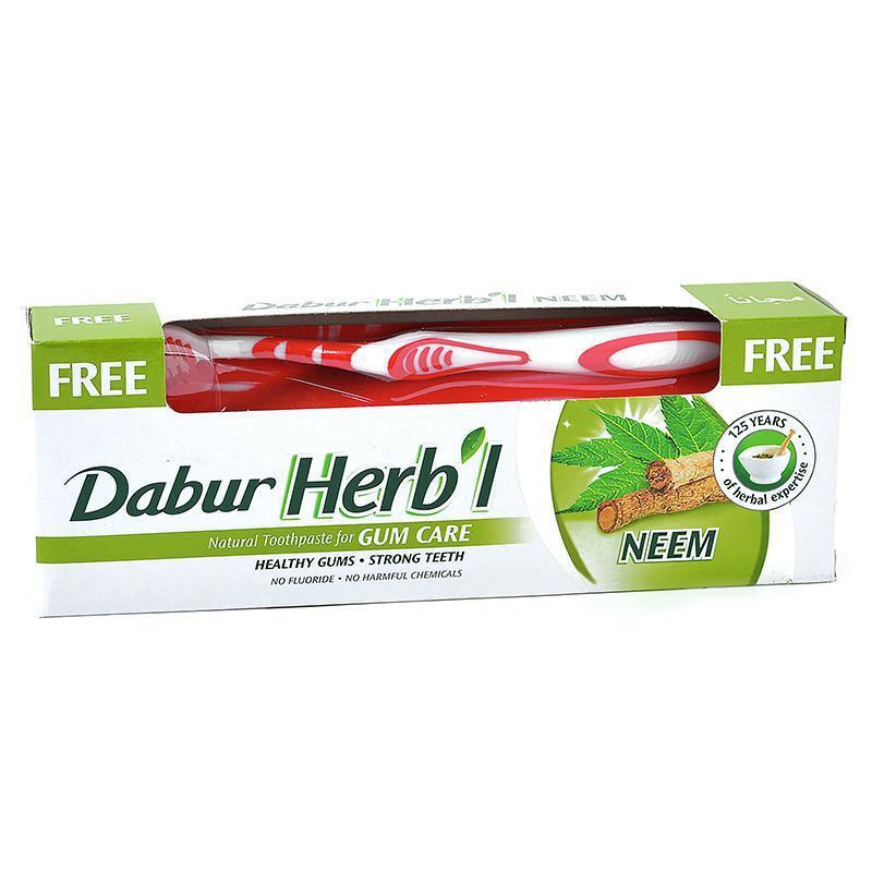 PACK DABUR AMLA PASTA DENTAL HERB'L NEEM + CEPILLO DE DIENTES - 1