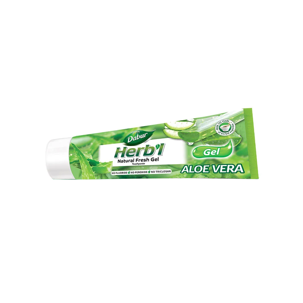 PACK DABUR AMLA PASTA DENTAL HERB'L ALOE VERA GEL + CEPILLO DE DIENTES - 2