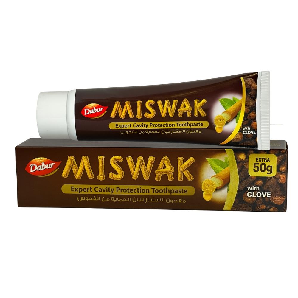 PASTA DENTAL VATIKA NATURALS DABUR MISWAK CLAVO DE OLOR 170 G - 1