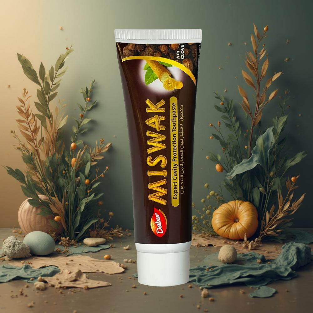 PASTA DENTAL VATIKA NATURALS DABUR MISWAK CLAVO DE OLOR 170 G - 3