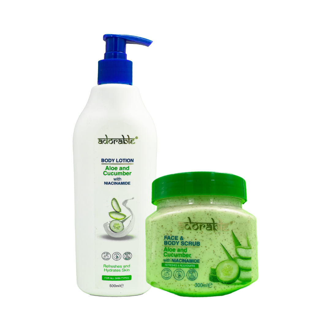 PACK ADORABLE CORPORAL ALOE VERA - CUCUMBER & VIT B3 - 1
