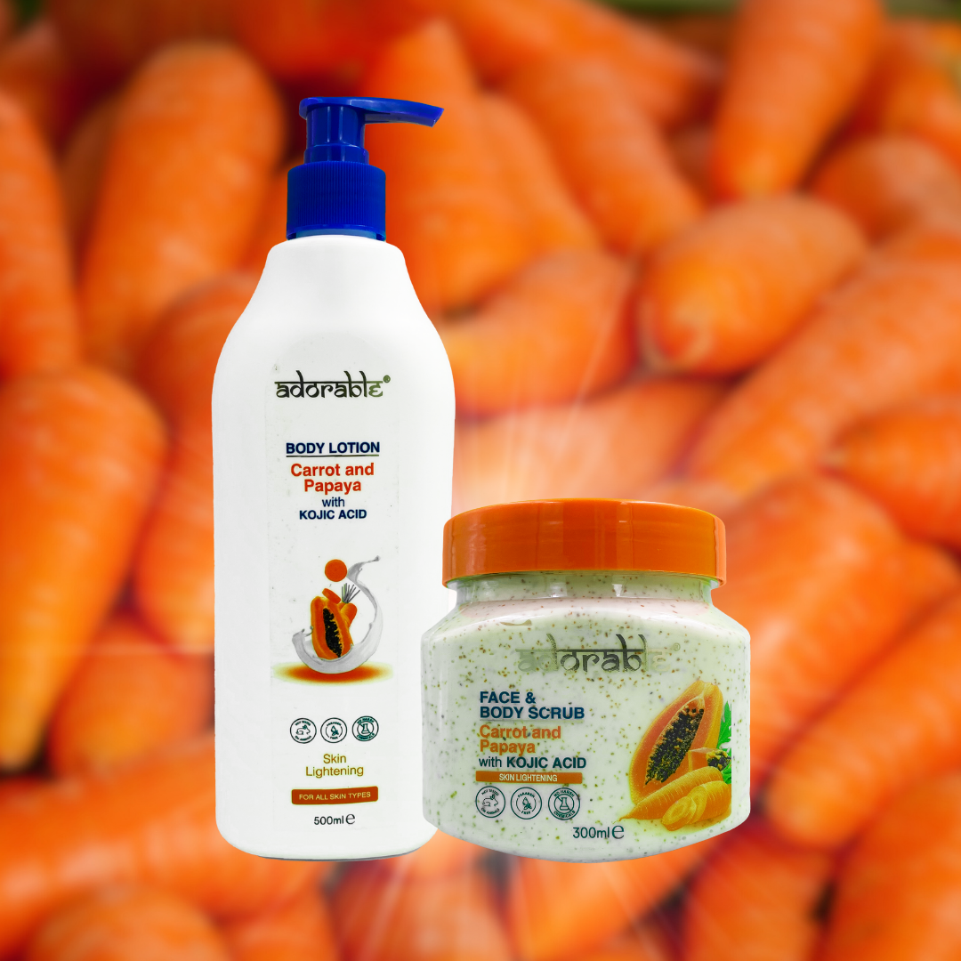 PACK ADORABLE CORPORAL PAPAYA - CARROT & ÁCIDO KÓJICO - 3