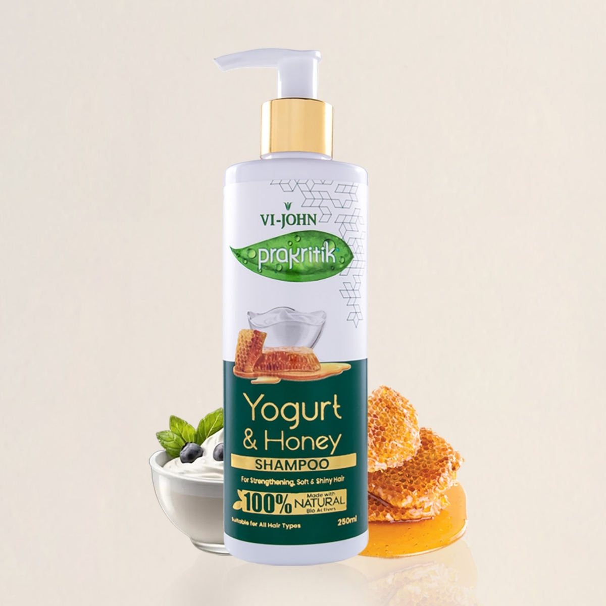 PRAKRITIK SHAMPOO YOGURT Y HONEY 250 ML - 2