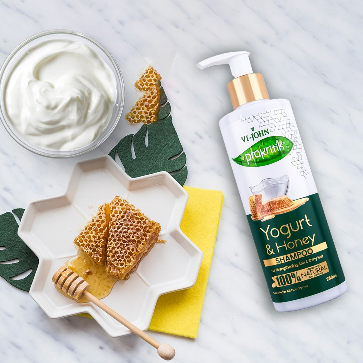 PRAKRITIK SHAMPOO YOGURT Y HONEY 250 ML - 3