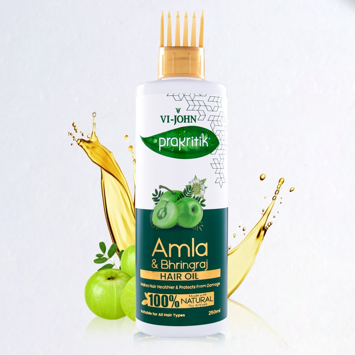PRAKRITIK ACEITE CAPILAR AMLA Y POLVO AYURVÉDICA 250 ML - 2