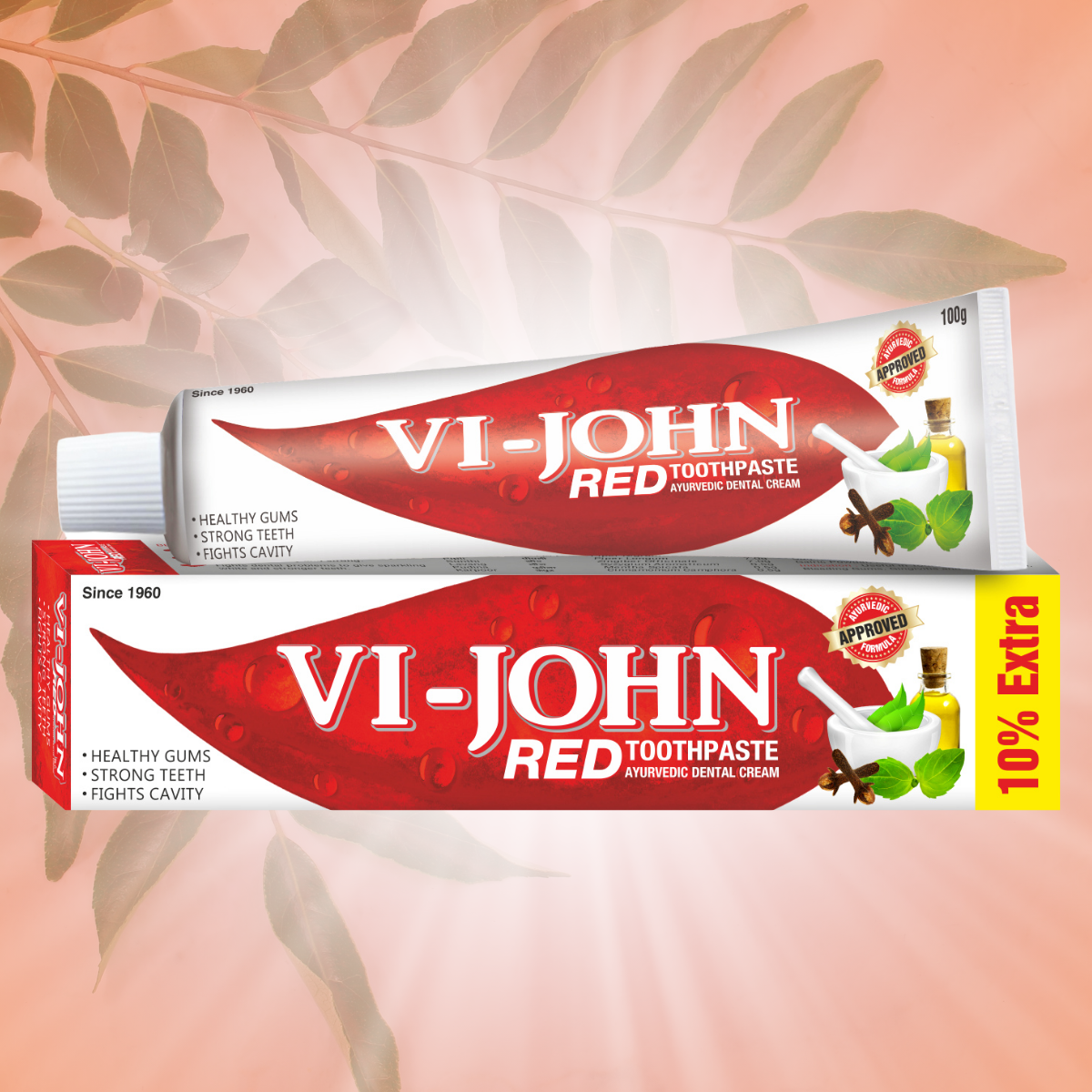VI-JOHN PASTA DENTAL RED 100 GR - 2