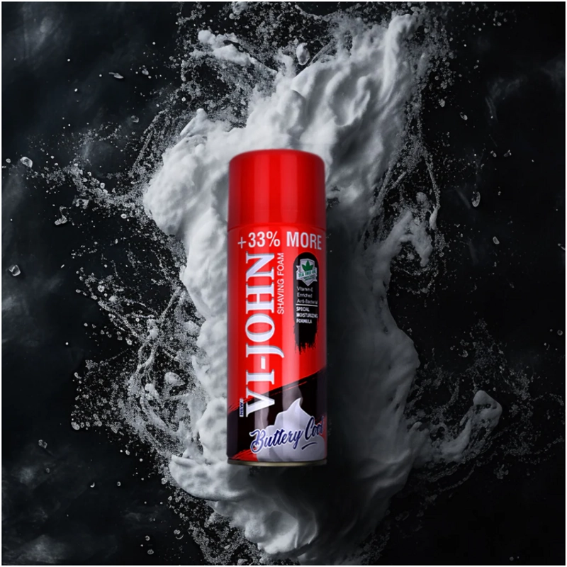 VI-JOHN ESPUMA DE AFEITAR VIT E ANTI BACTERIAL 400 GR - 2