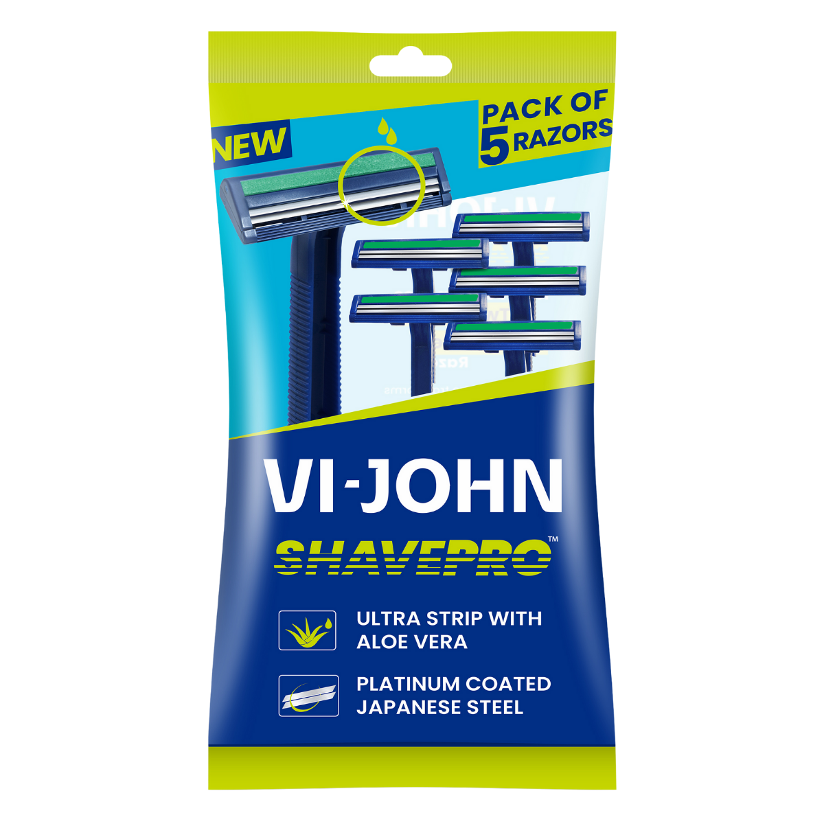 MAQUINA DE AFEITAR DESECHABLE ALOE VERA X 5 DOBLE HOJILLA - 1