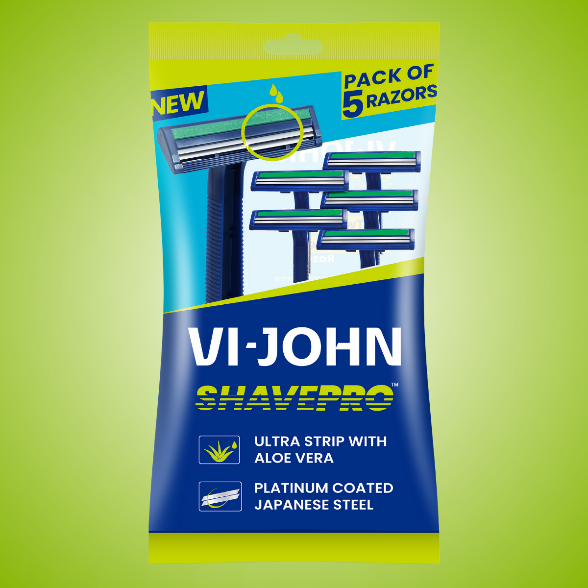 MAQUINA DE AFEITAR DESECHABLE ALOE VERA X 5 DOBLE HOJILLA - 3