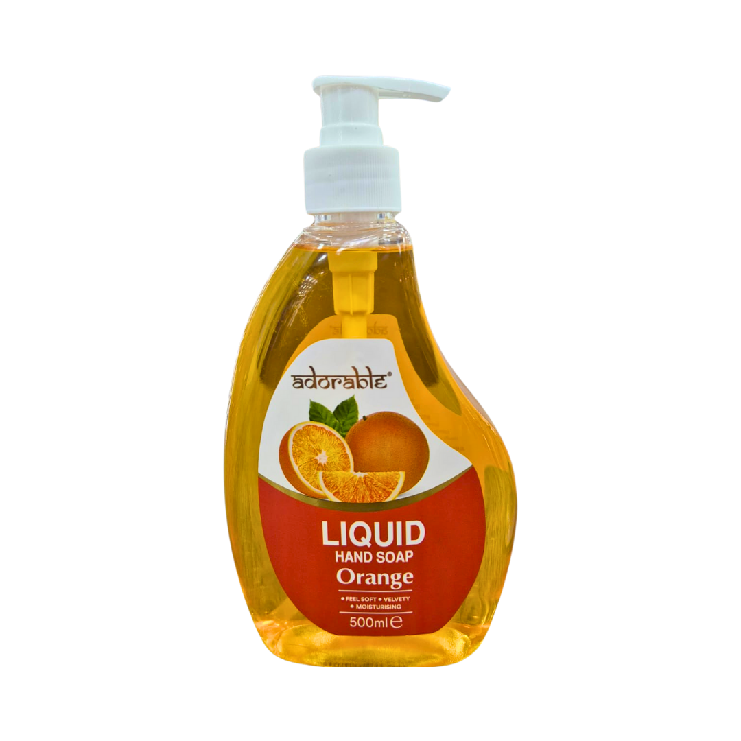 ADORABLE JABÓN LIQUIDO PARA MANOS NARANJA 500 ML - 1