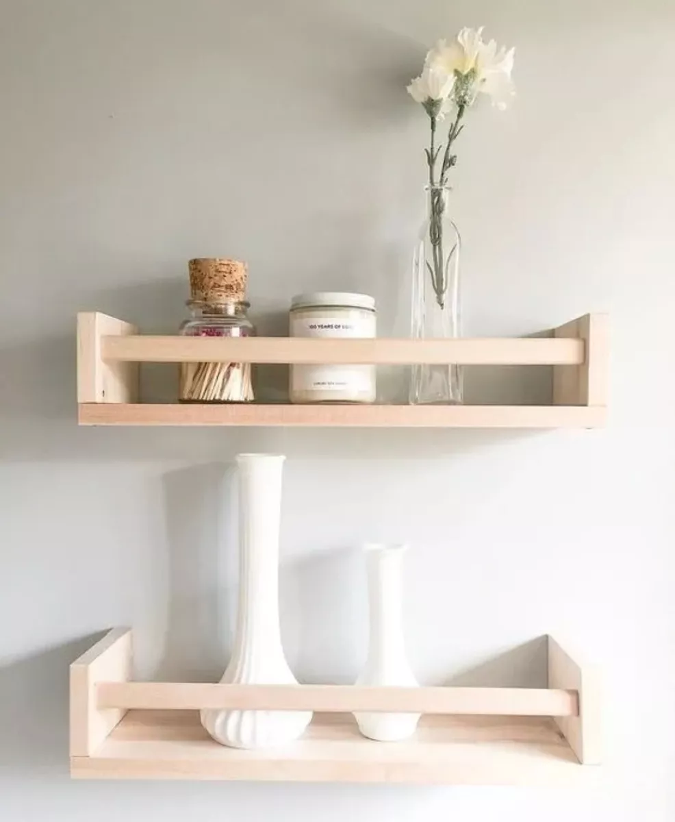 Par De Repisas Flotantes Modelo Barandas 60cm - 1