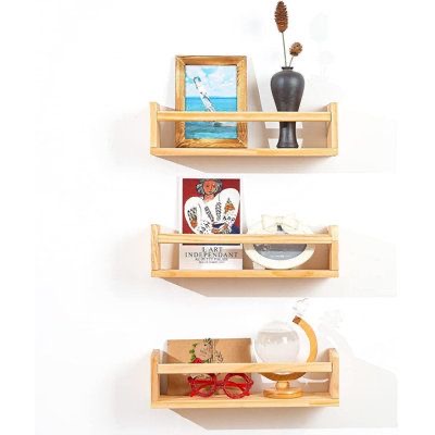 SET DE 3 REPISAS FLOTANTES MINIMALISTAS BARANDAS 40CM - 1