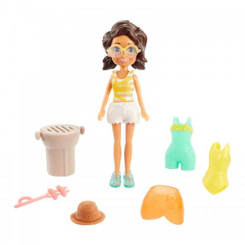 JUGUETE MATTEL MULTICOLOR POLLY POCKET SURTIDO DE MODAS SHANI PLAYERA GDM01 GMF77 - 2