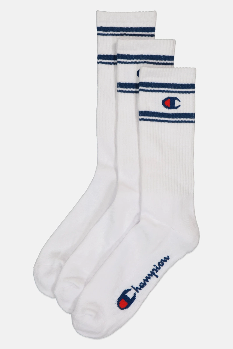 CALCETINES PACK 3 PARES CHAMPION UNISEX CREW DEPORTIVOS BL - 1