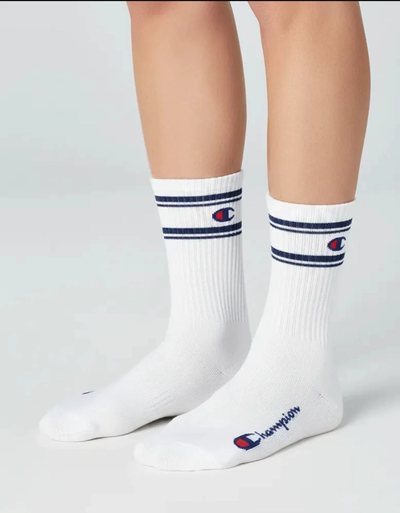 CALCETINES PACK 3 PARES CHAMPION UNISEX CREW DEPORTIVOS BL - 4