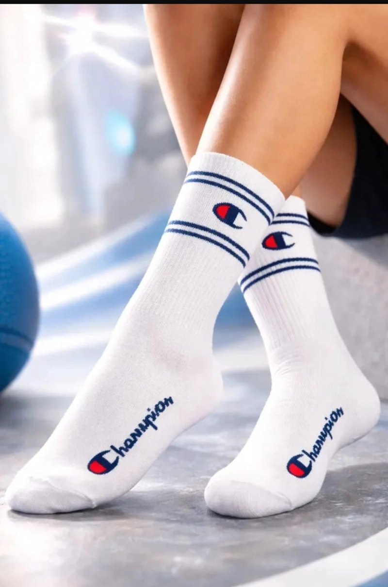 CALCETINES PACK 3 PARES CHAMPION UNISEX CREW DEPORTIVOS BL - 11