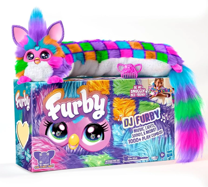 DJ FURBY  NEON G1696 PELUCHE MULTICOLOR CON LUCES Y SONIDOS - 1