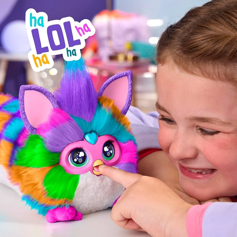 DJ FURBY  NEON G1696 PELUCHE MULTICOLOR CON LUCES Y SONIDOS - 4