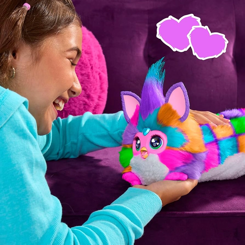 DJ FURBY  NEON G1696 PELUCHE MULTICOLOR CON LUCES Y SONIDOS - 5