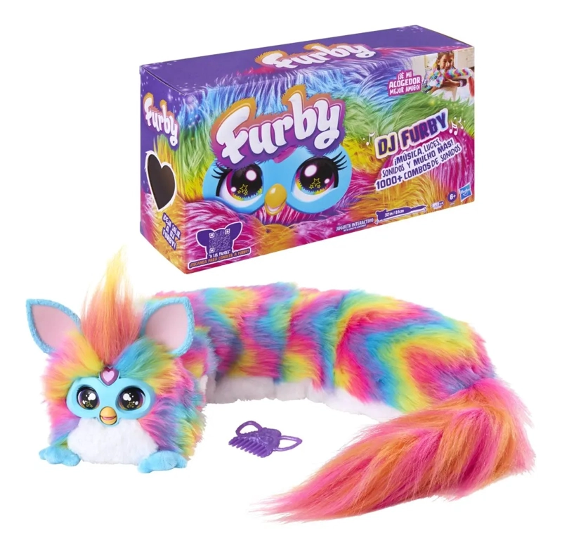 FURBY DJ PELUCHE INTERACTIVO ARCOIRIS RAINBOW - 1