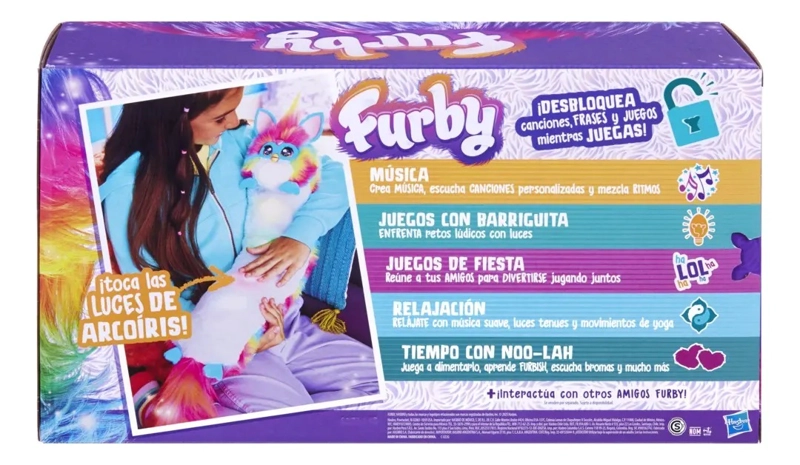 FURBY DJ PELUCHE INTERACTIVO ARCOIRIS RAINBOW - 3