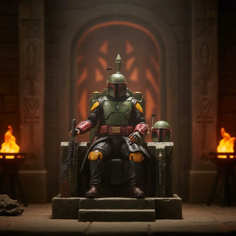 STAR WARS BLACK SERIES THE BOOK OF BOBA FETT B F THRONE ROOM - 2