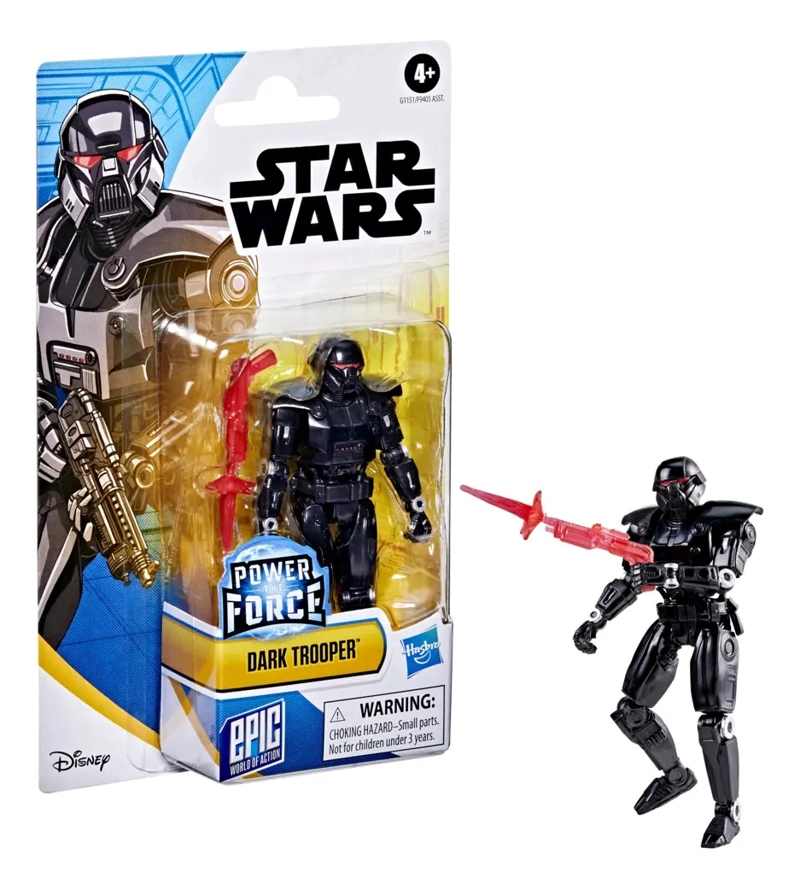 STAR WARS EPIC WORLD ACTION POWER THE FORCE DARK TROOPER - 11